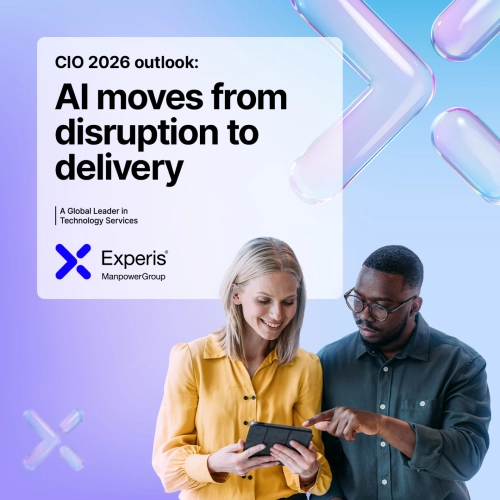 Försättsbild till Experis rapport om IT-ledares tankar & utmaningar 2026