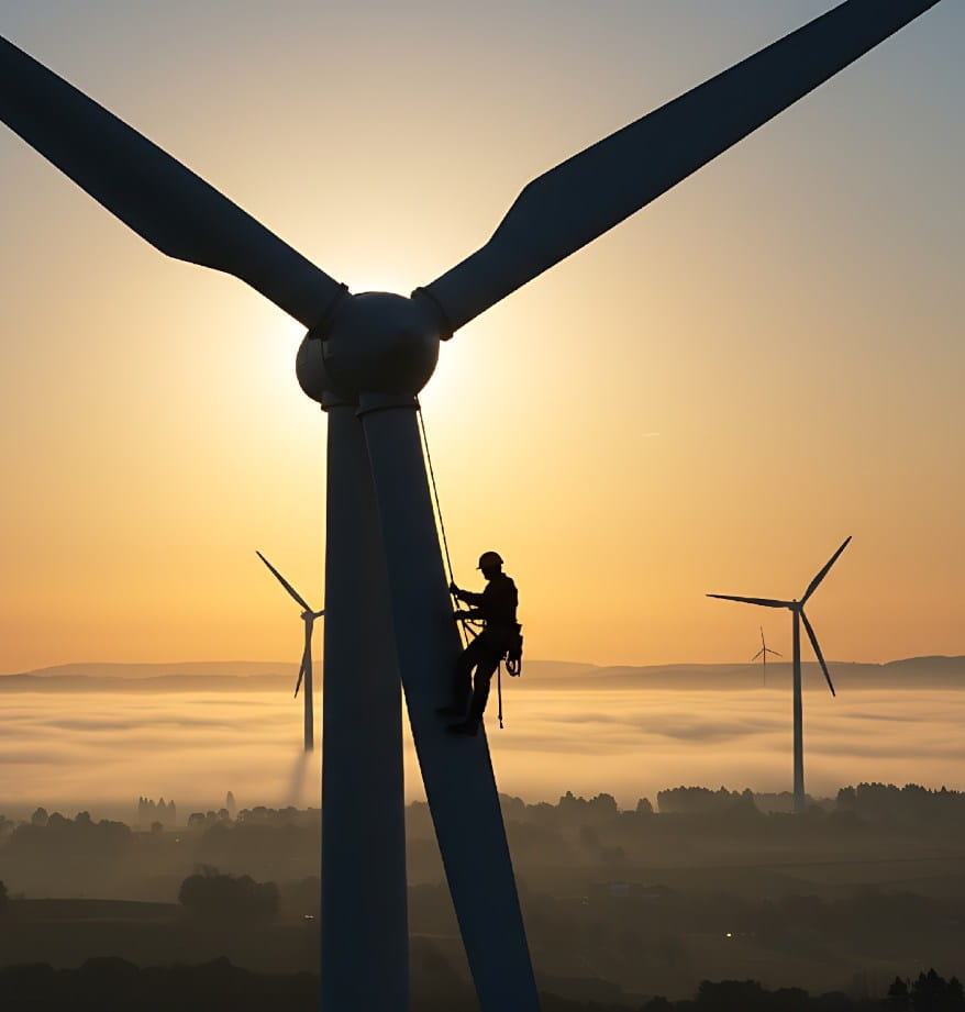 Gröna jobb vindkraftverk