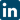 Blå LinkedIn vit